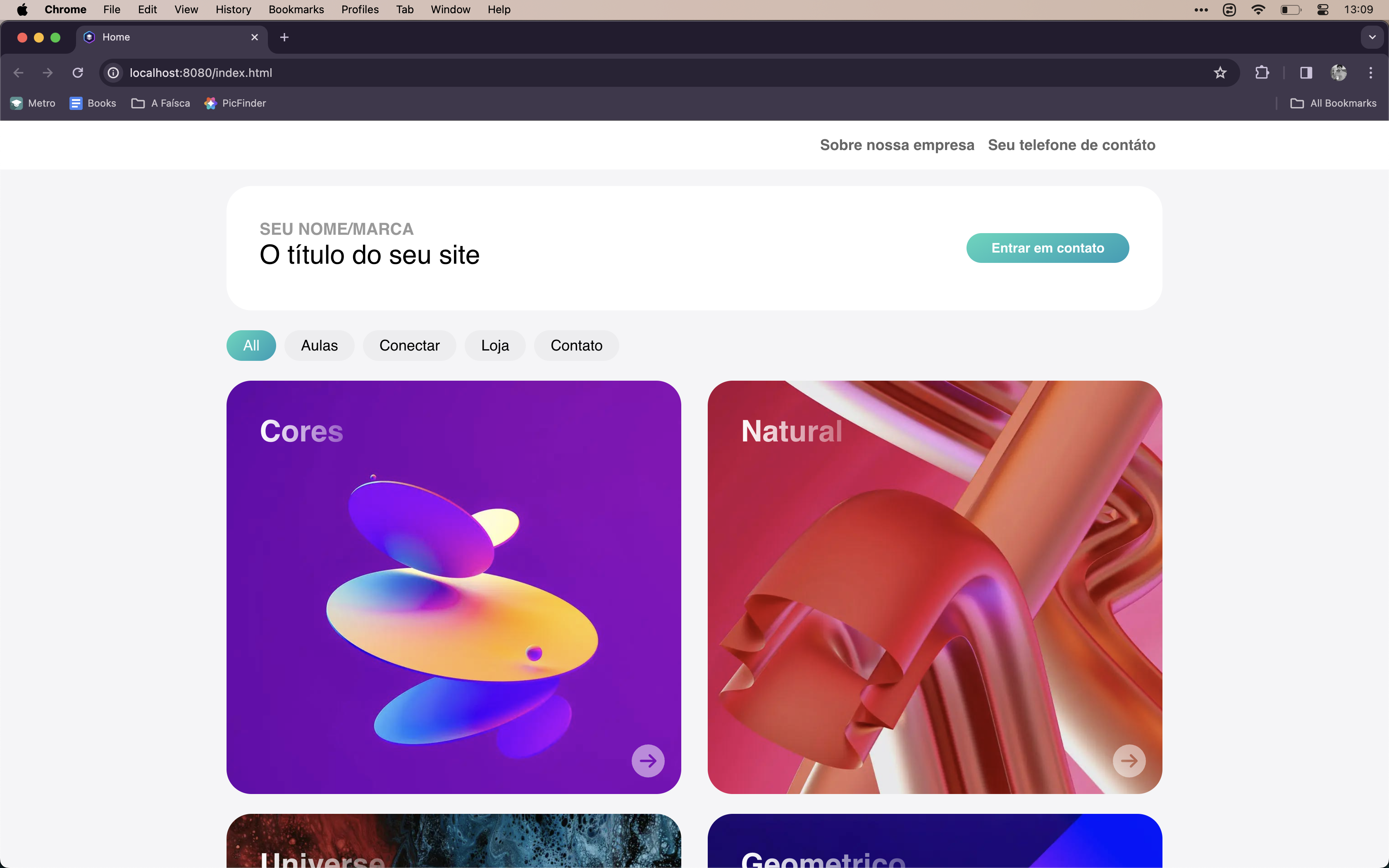 exemplo de site que realizamos
